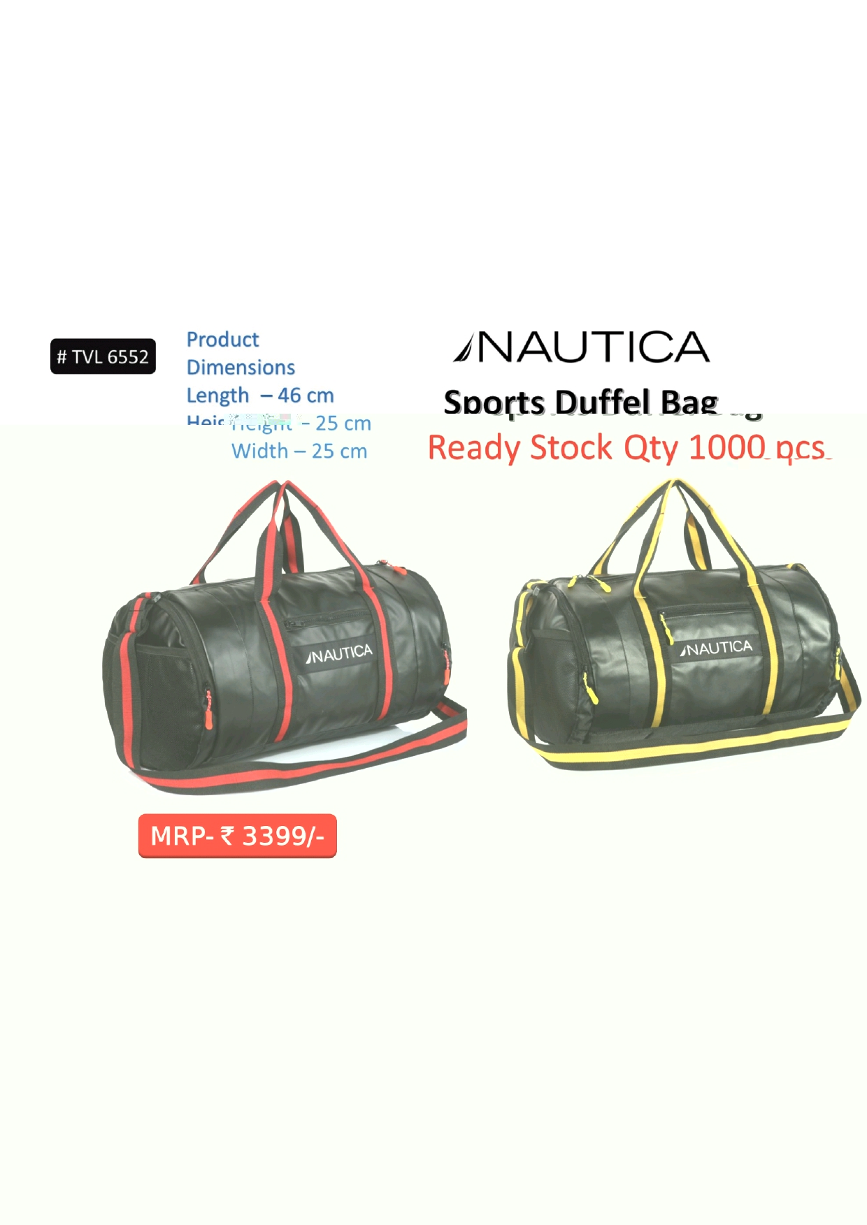 Nautica sports duffel bag